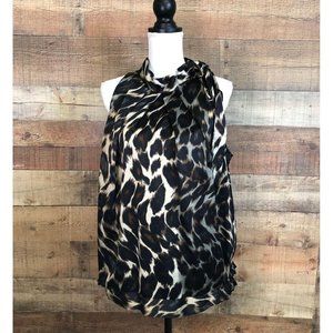 Women's Size 1X WORTHINGTON WOMAN Sleeveless Animal Print Blouse